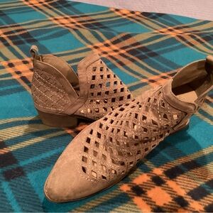 Mossimo Supply Co. Brown Cutout Ankle Booties